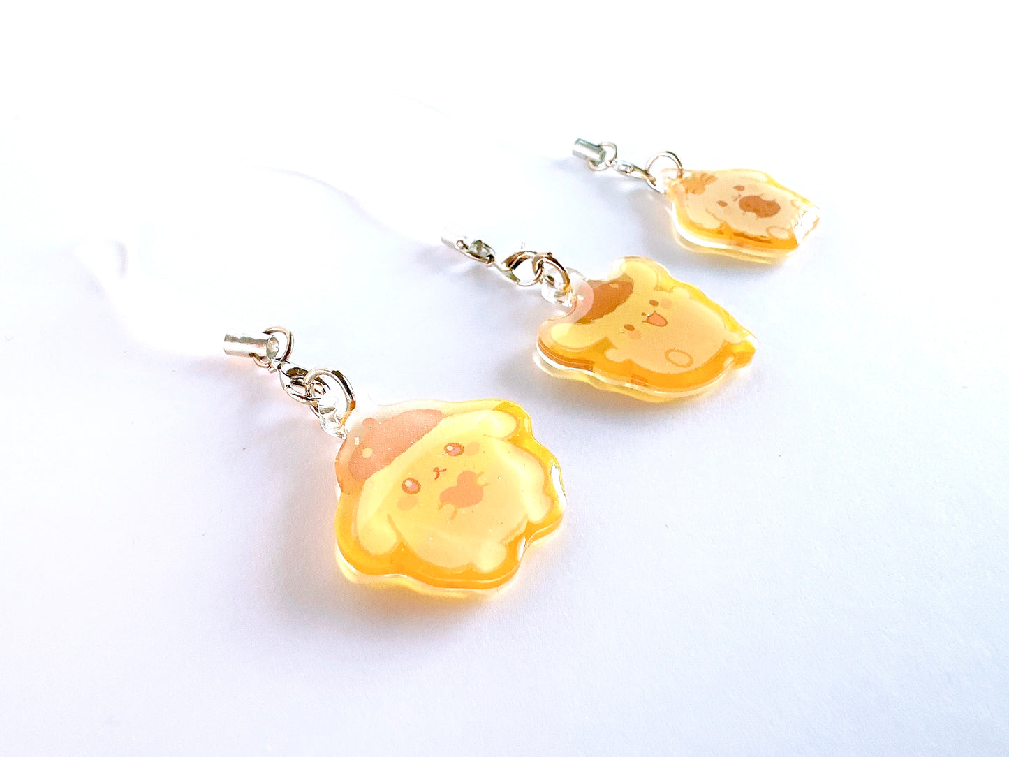 P0MP0M PUDDlNG Mini Charms (1.5 inch Clear Acrylic)