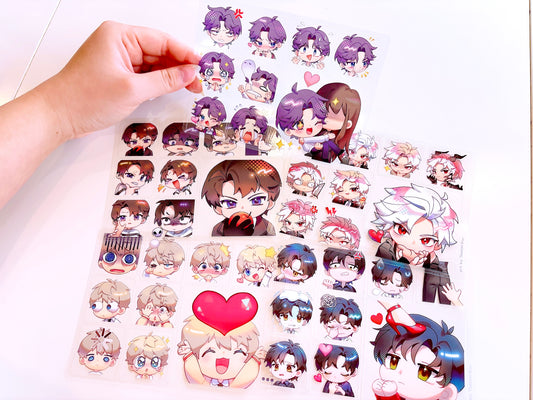 Love and Deepspace Sticker Sheets