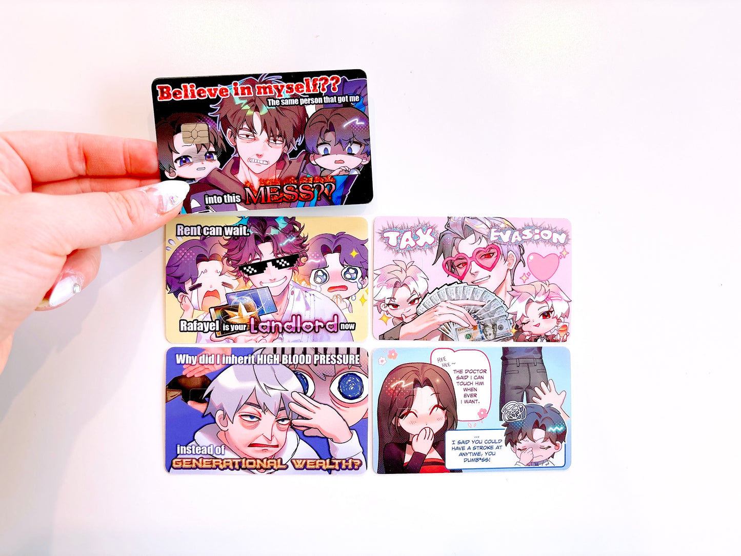 LaDS CREDIT CARD SKINS 5pc-set【FREE for orders over $80 USD】