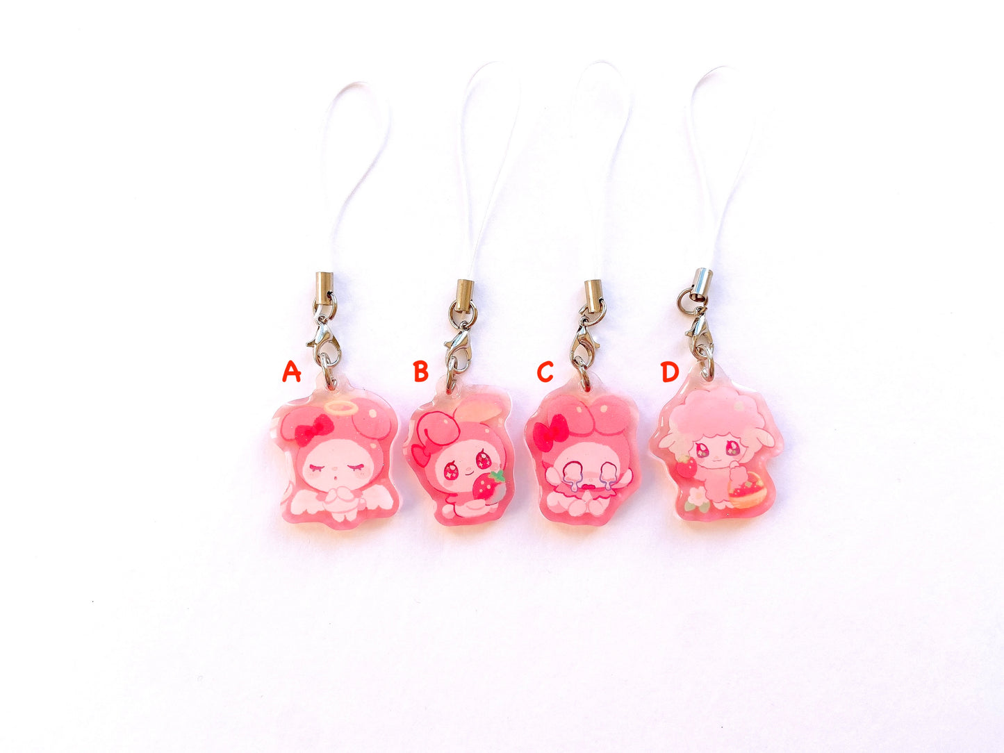My Melody Mini Charms (1.5 inch Clear Acrylic)
