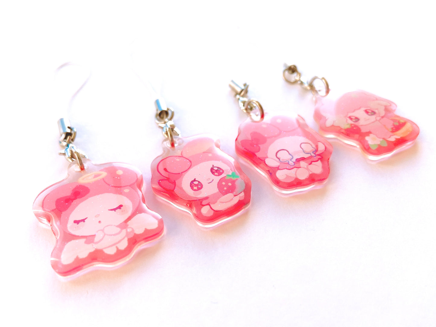 My Melody Mini Charms (1.5 inch Clear Acrylic)