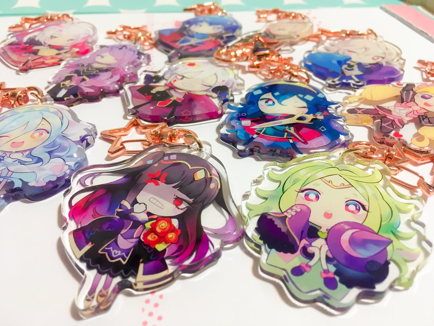 FIRE EMBLEM charms (2 inch Clear Acrylic)