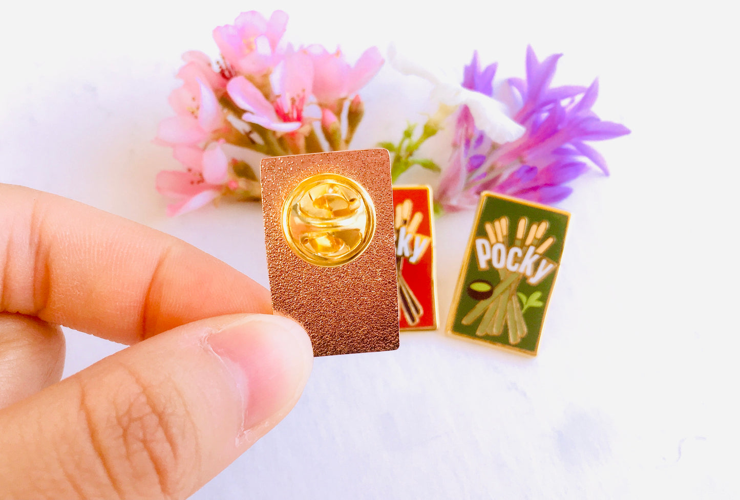 Pocky Enamel Pins 1”