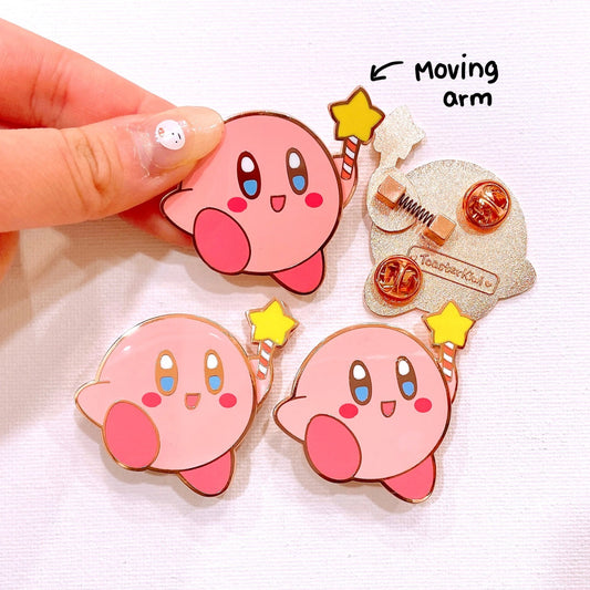 Kirby Bobble-Arm Enamel Pin