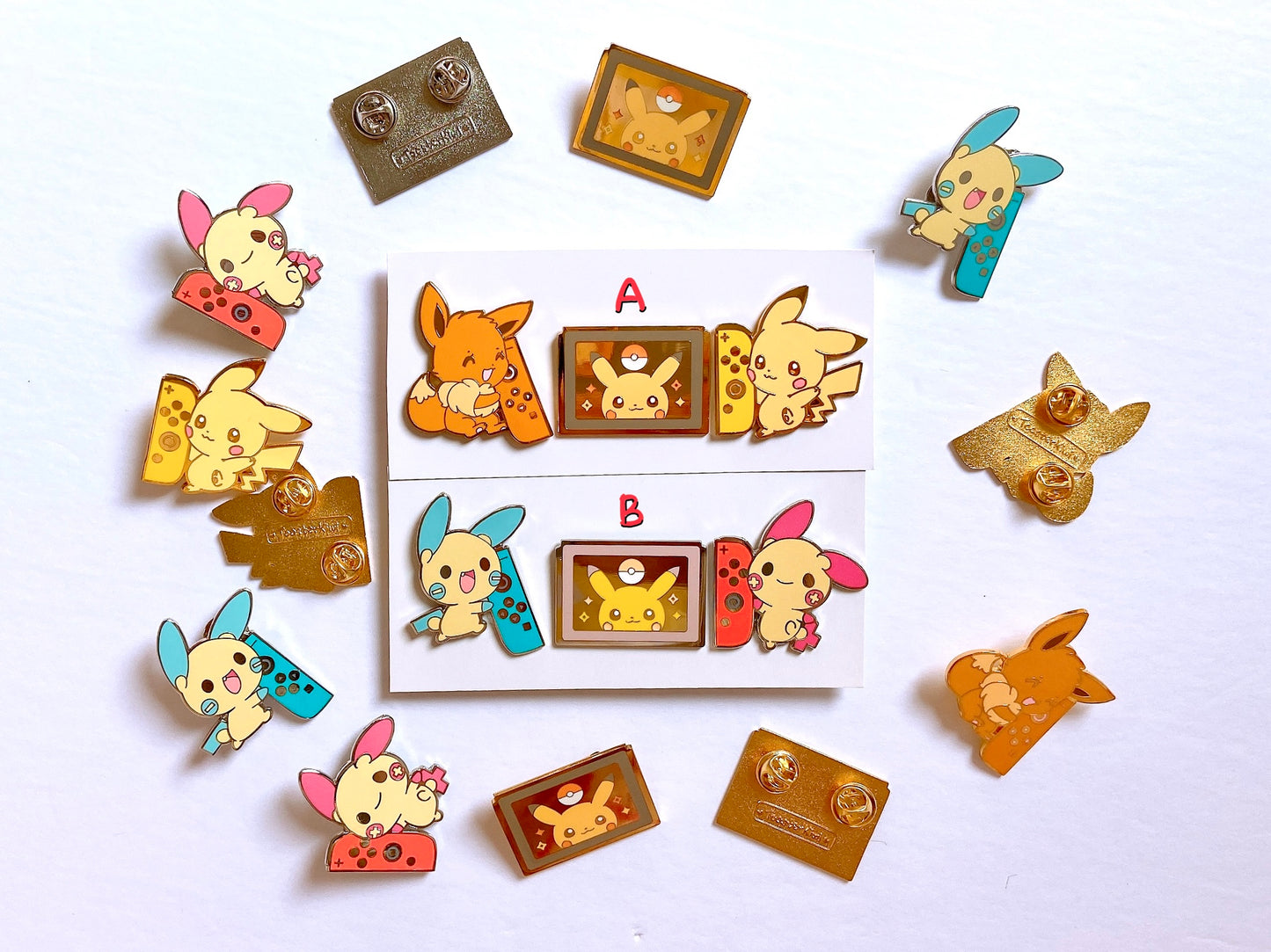 Nintendo Switch Pokemon Enamel Pin Set 1.5"