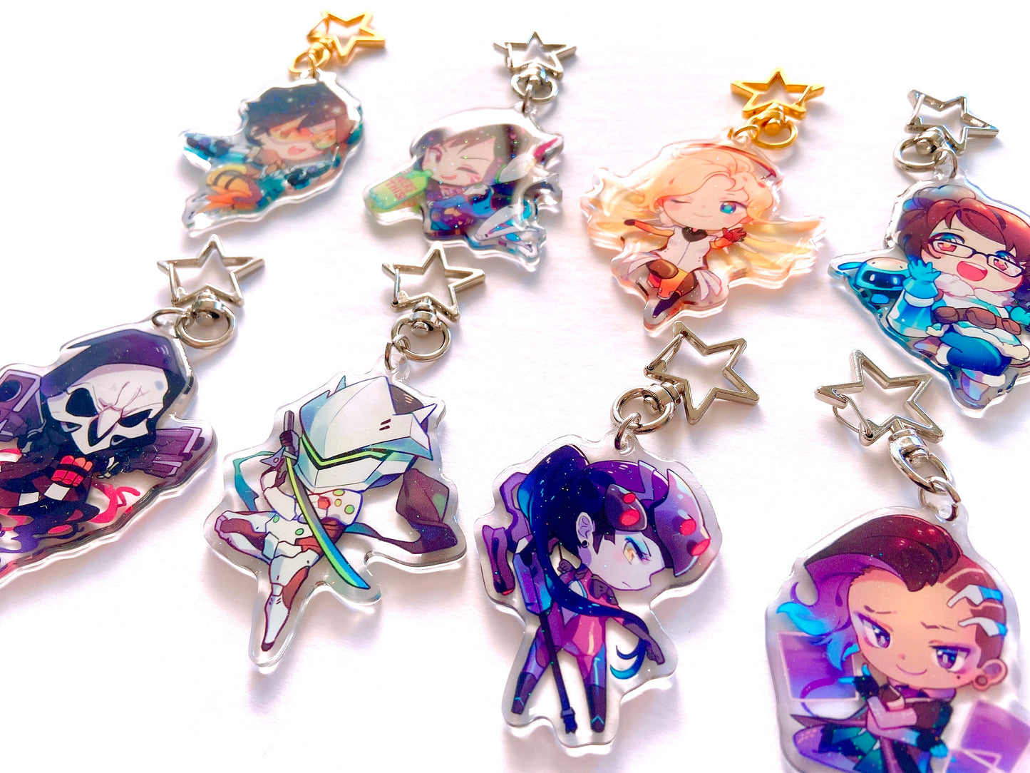 OVERWATCH Charms (2 inch clear acrylic)
