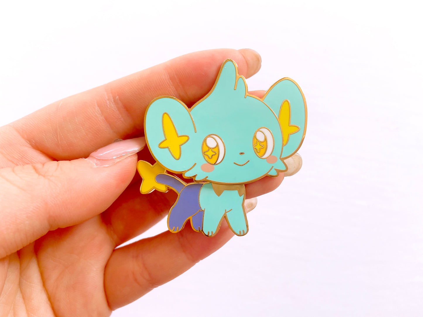 Shinx Bobble Head Enamel Pin