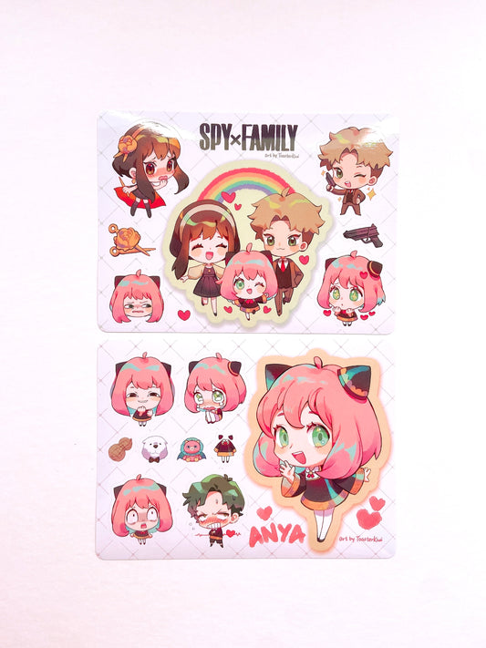 Spy Family Sticker Sheets