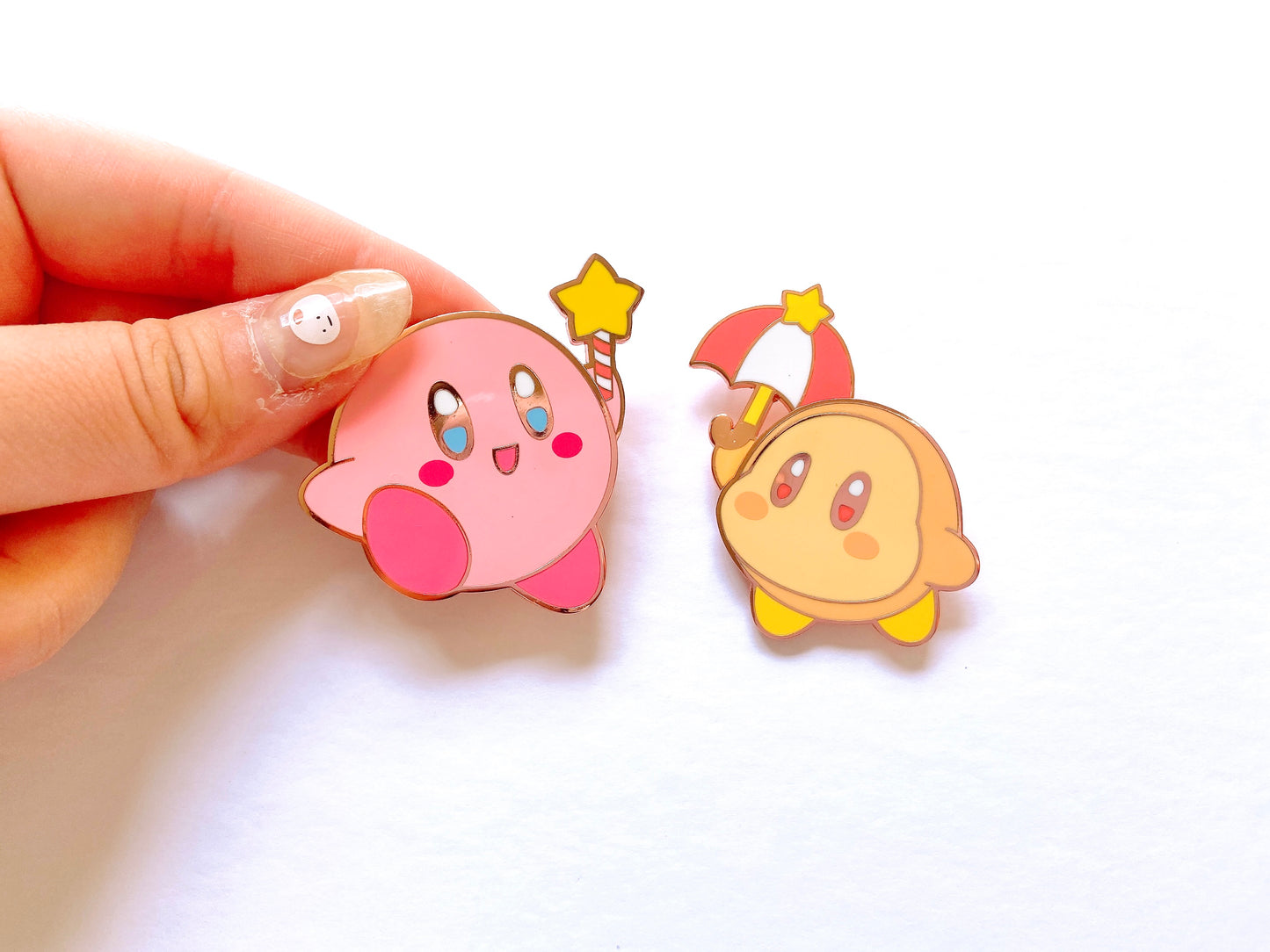 Kirby Bobble-Arm Enamel Pin