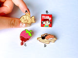 Japanese Food Enamel Pins 1”