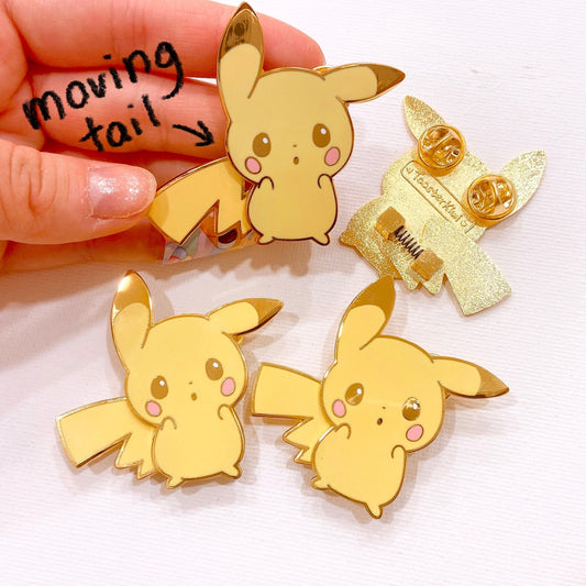 Pikachu Bobble-tail Enamel Pin
