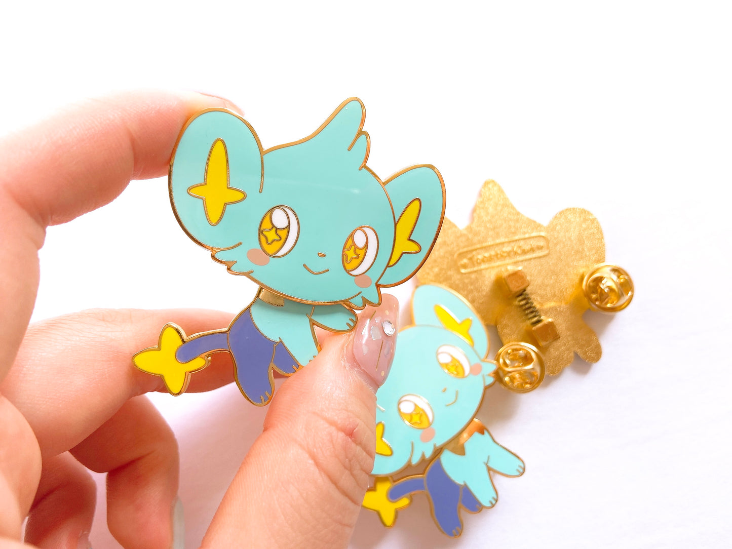 Shinx Bobble Head Enamel Pin