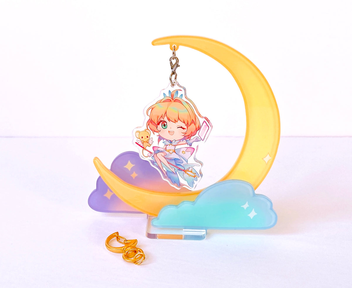 Caged Fairy cute kawaii clear acrylic keychain charm