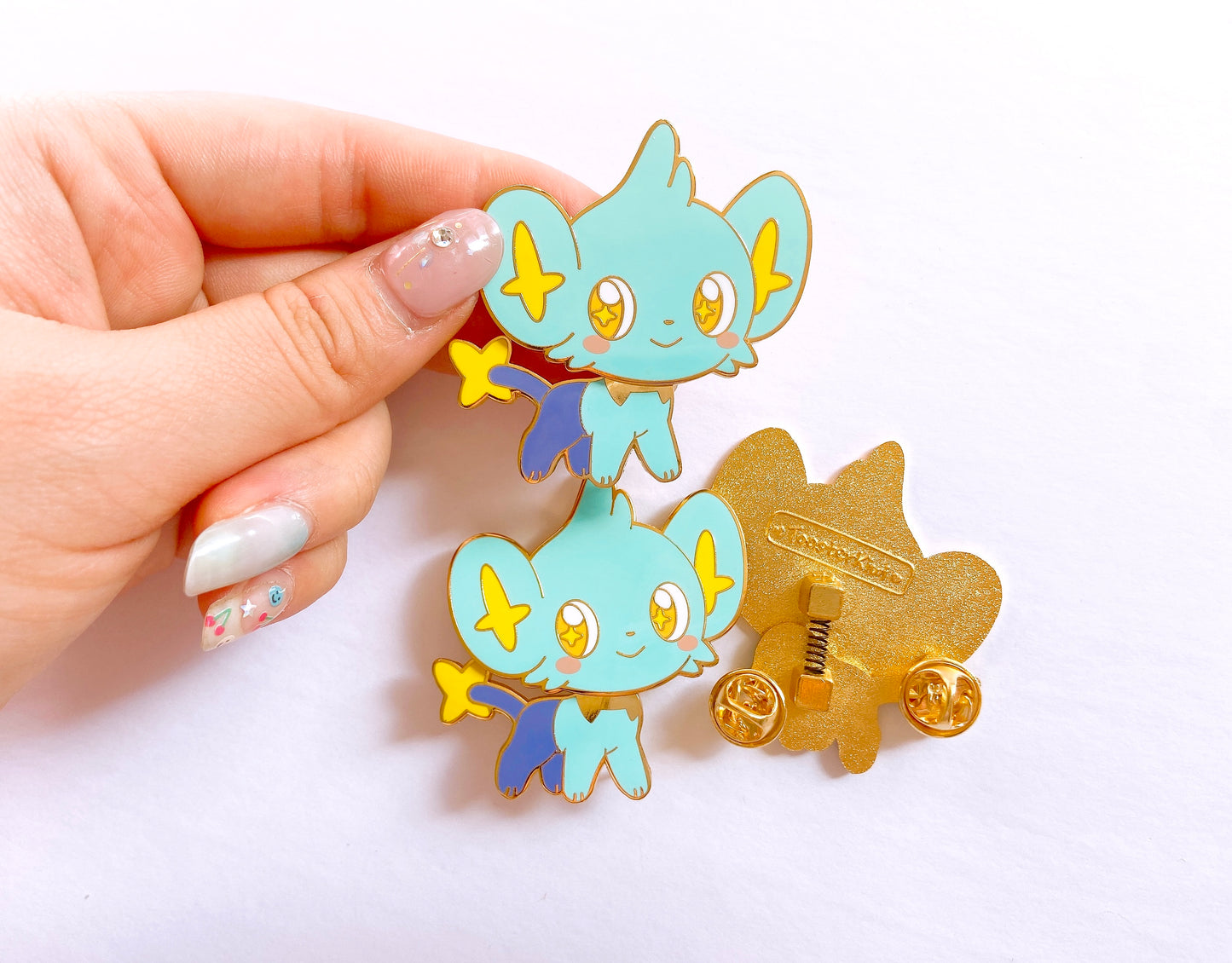 Shinx Bobble Head Enamel Pin