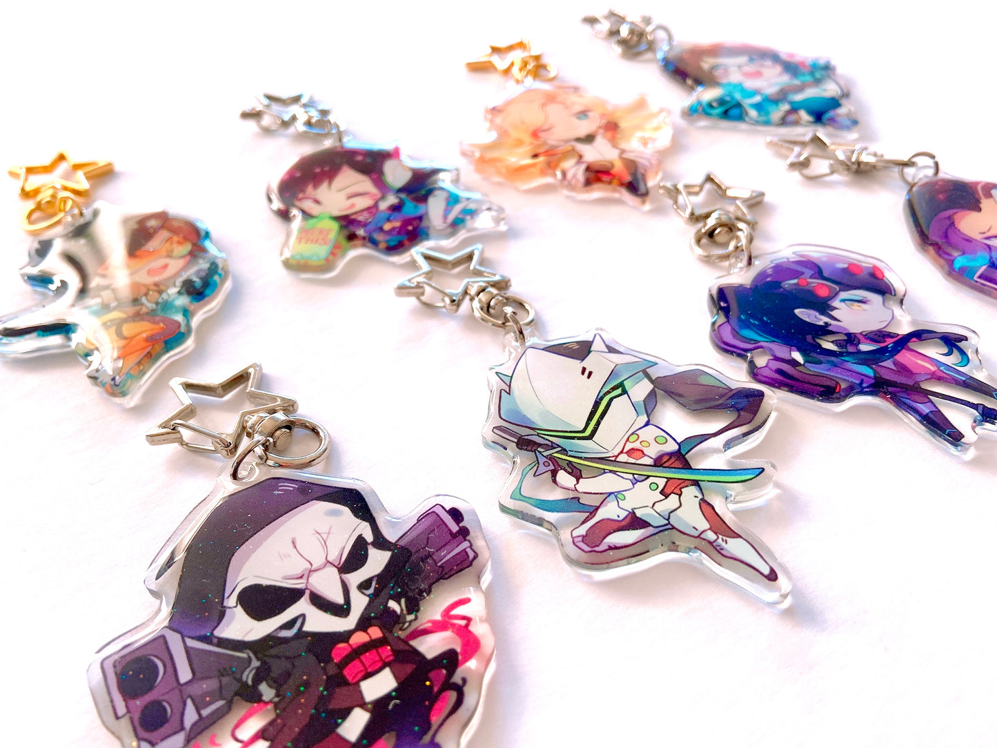OVERWATCH Charms (2 inch clear acrylic)