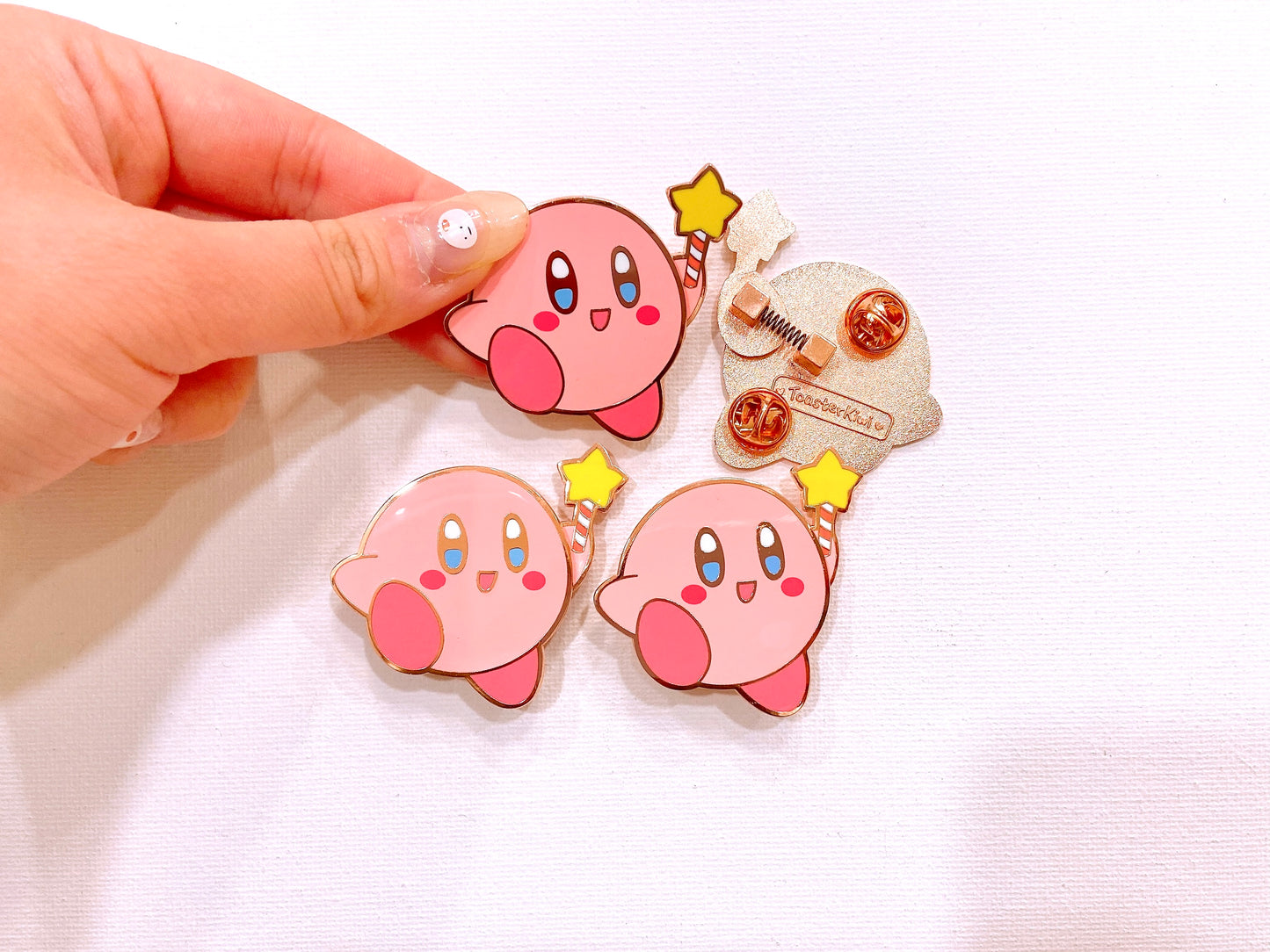 Kirby Bobble-Arm Enamel Pin