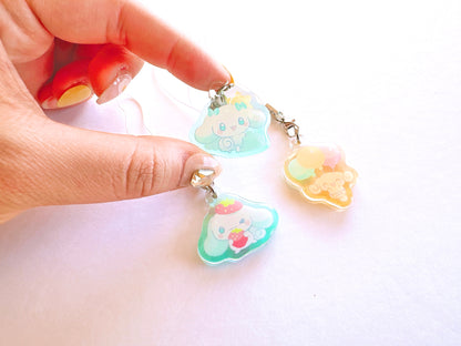 ClNNAM0N R0LL Mini Charms (1.5 inch Clear Acrylic)