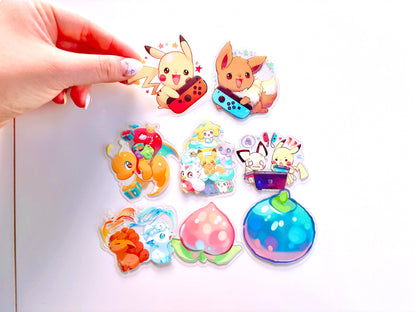 Pokemon Clear Sticker Set (8pcs)
