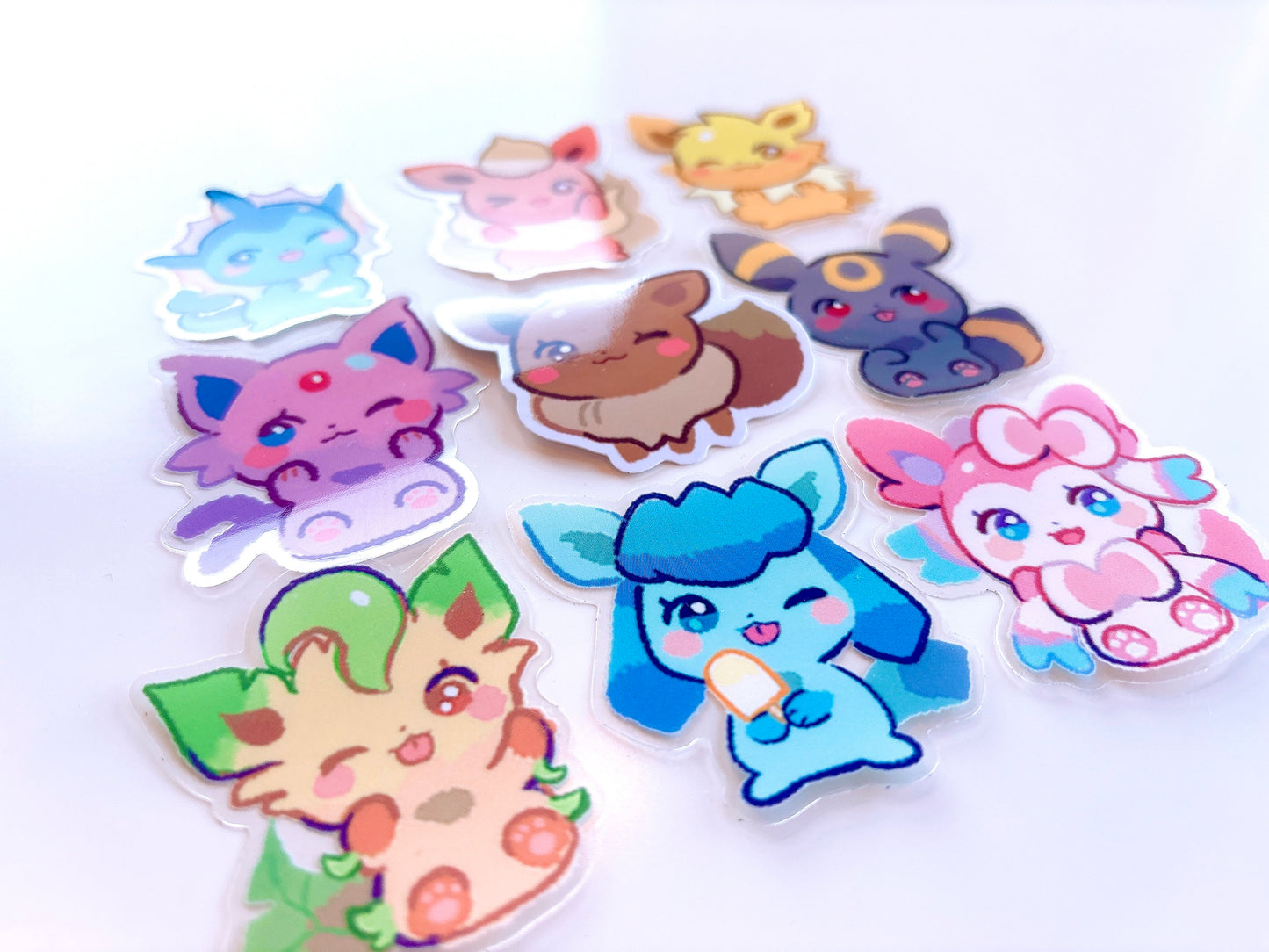 Eevee Clear Sticker Set (9pcs)