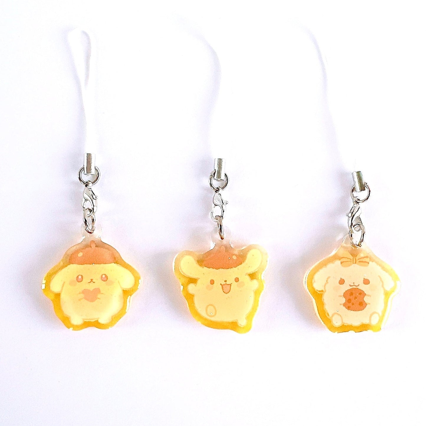 P0MP0M PUDDlNG Mini Charms (1.5 inch Clear Acrylic)