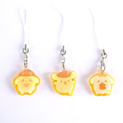 P0MP0M PUDDlNG Mini Charms (1.5 inch Clear Acrylic)