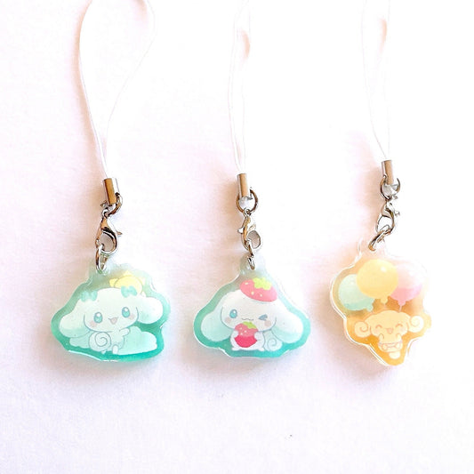 ClNNAM0N R0LL Mini Charms (1.5 inch Clear Acrylic)