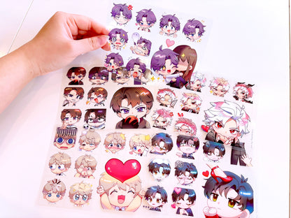 Love and Deepspace Sticker Sheets
