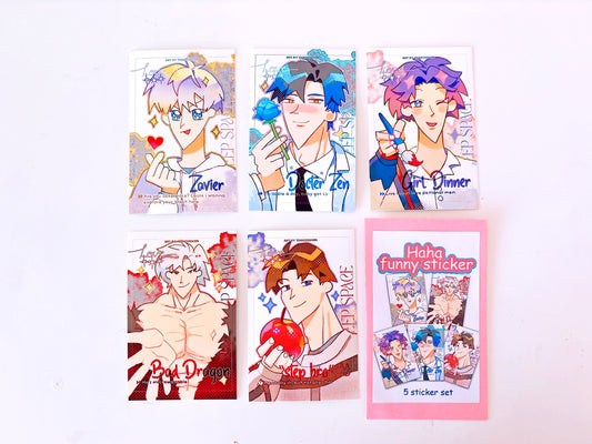 Meme Sticker 5 Pack [Love and Deepspace] FREE SHIPPING