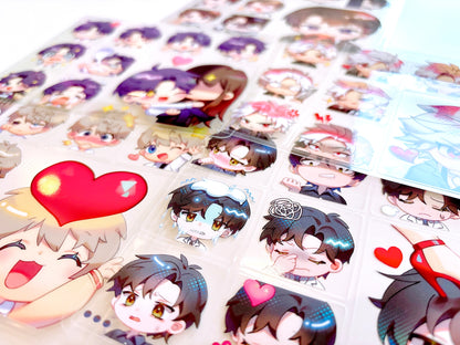 Love and Deepspace Sticker Sheets