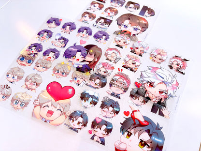 Love and Deepspace Sticker Sheets