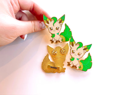 Leafeon Fidget Toy Pin