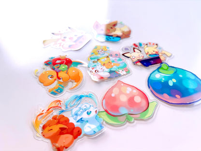 Pokemon Clear Sticker Set (8pcs)