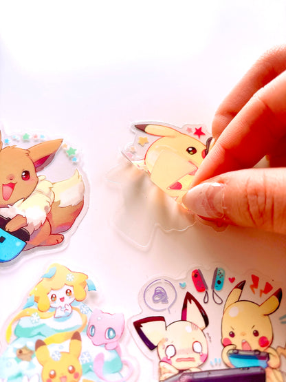 Pokemon Clear Sticker Set (8pcs)