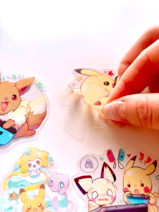 Pokemon Clear Sticker Set (8pcs)