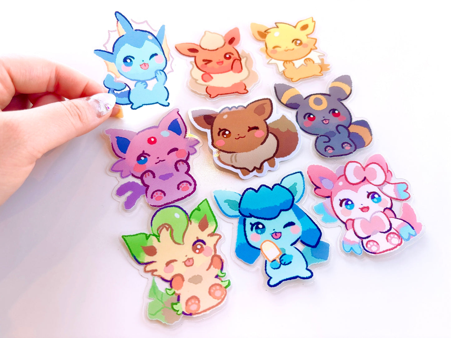 Eevee Clear Sticker Set (9pcs)