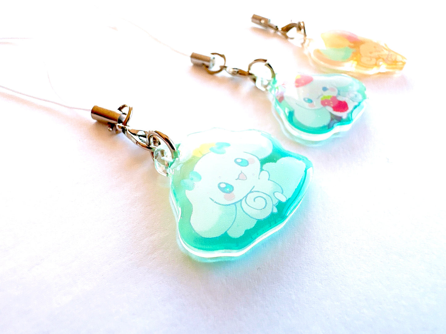 ClNNAM0N R0LL Mini Charms (1.5 inch Clear Acrylic)