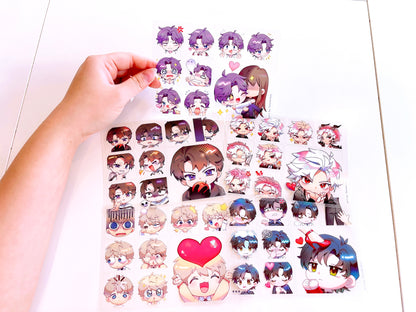 Love and Deepspace Sticker Sheets