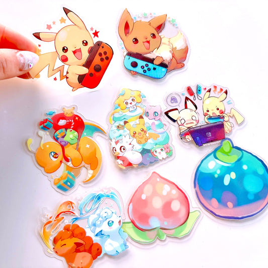 Pokemon Clear Sticker Set (8pcs)