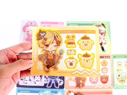 S@NRl0 Sticker Sheets