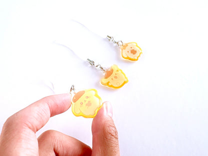 P0MP0M PUDDlNG Mini Charms (1.5 inch Clear Acrylic)