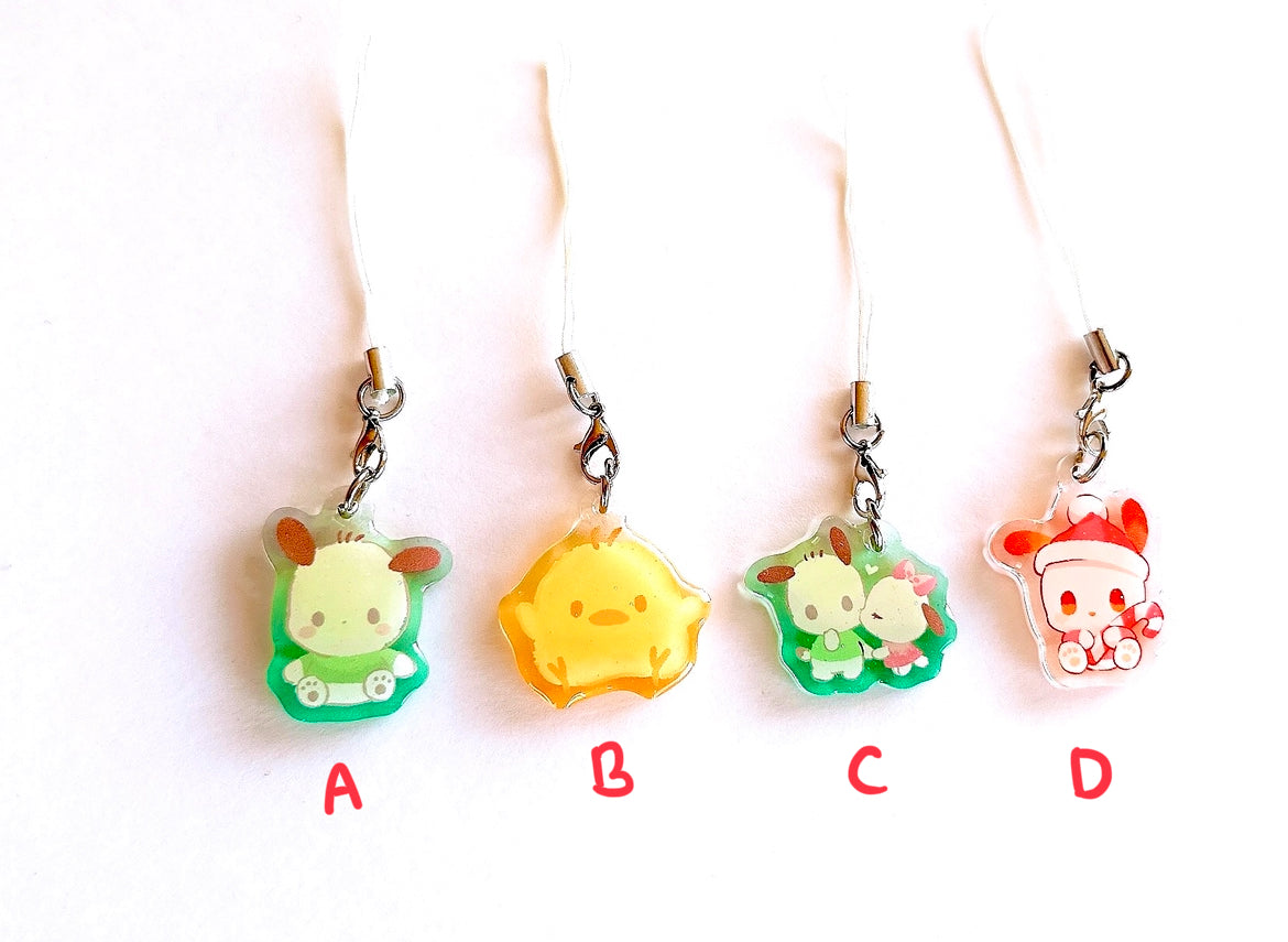 P0CHACC0 Mini Charms (1.5 inch Clear Acrylic)