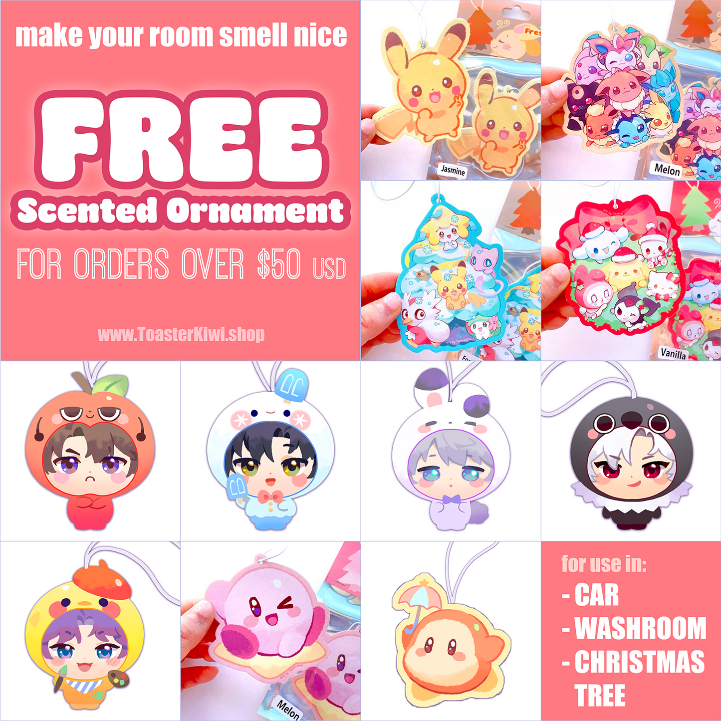 Scented Ornament【FREE for orders over $50 USD】