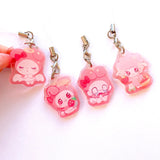 My Melody Mini Charms (1.5 inch Clear Acrylic)