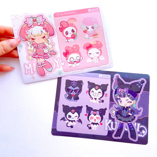 Sanrio My Melody & Kuromi Sticker Sheets