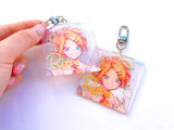 Kagamine Rin Gold Foil Keychain (2 inch, Double-Sided, Clear Acrylic)