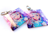 Vocaloid IA Holographic Foil Keychain (2 inch, Double-Sided, Clear Acrylic)