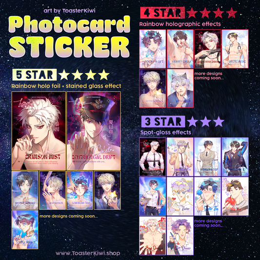 Single Photocard Stickers [Love and Deepspace]