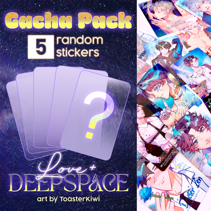 Gacha Pack: 5 random photocard stickers [Love and Deepspace]