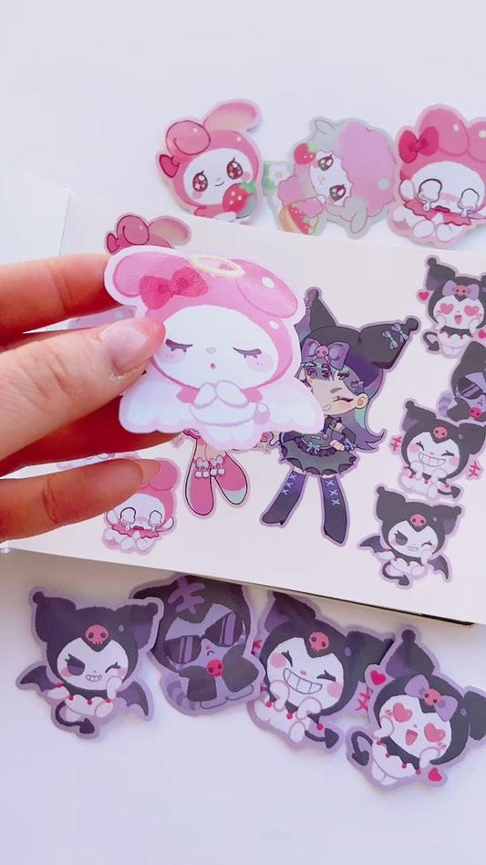 KUR0Ml sticker set (4pcs)