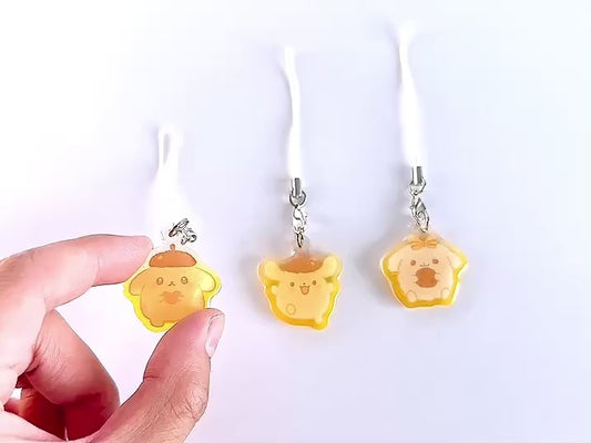 P0MP0M PUDDlNG Mini Charms (1.5 inch Clear Acrylic)